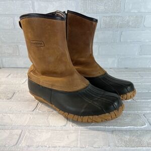 LaCrosse Snow Boots Mesquite II Side Zip Mens 13 Brown Winter Outdoor Waterproof